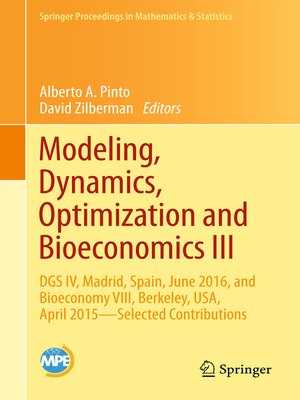 cover image of Modeling, Dynamics, Optimization and Bioeconomics III